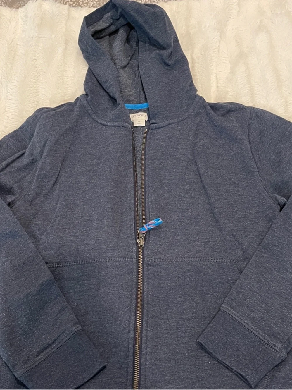 Crewcuts Navy Zip-Up Hoodie for Kids